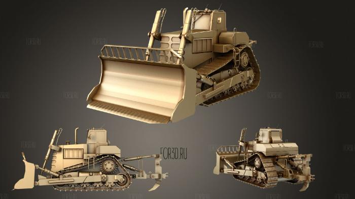 Track Tractor stl model for CNC